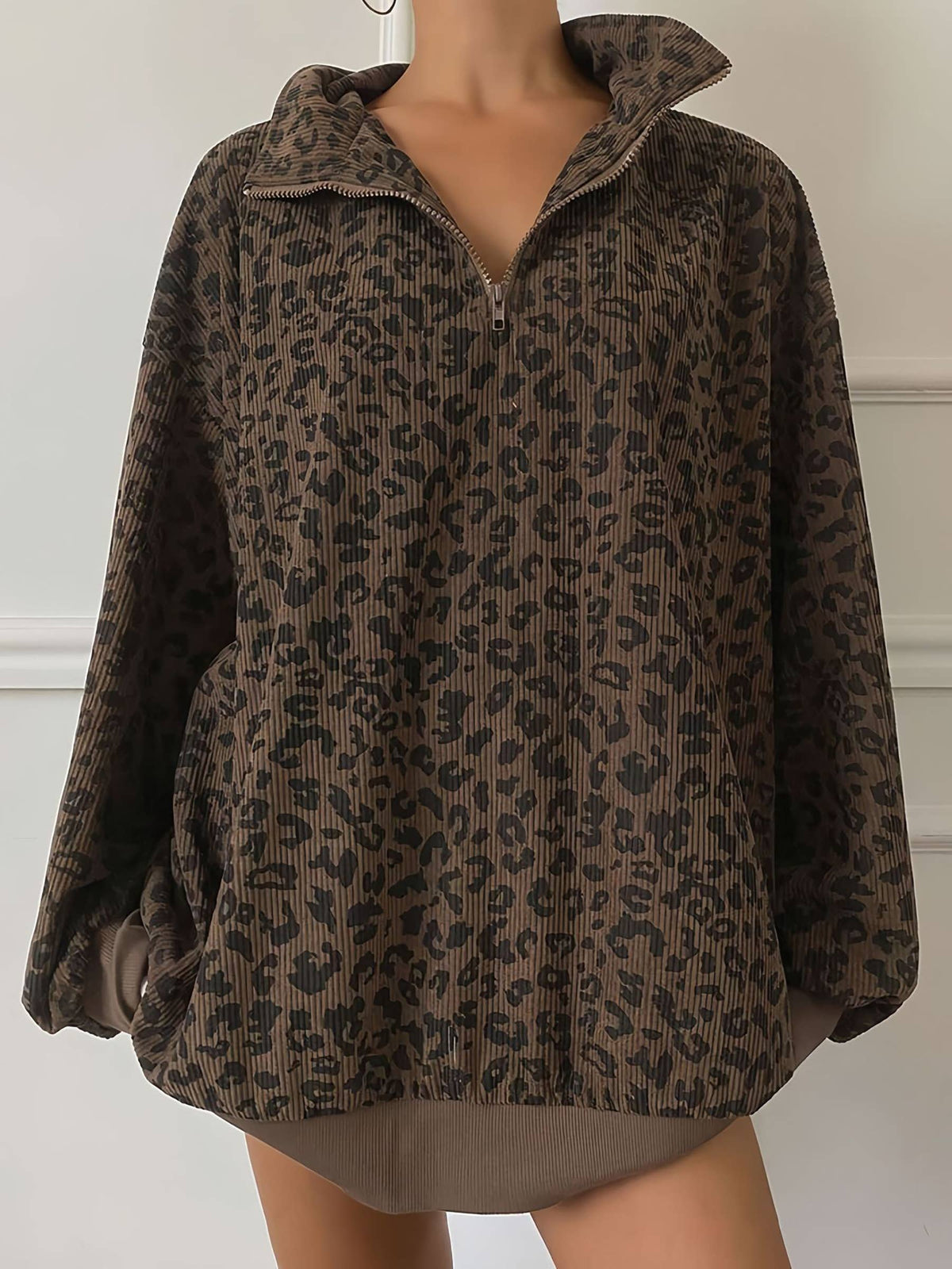Retro LeopardSweatshirt