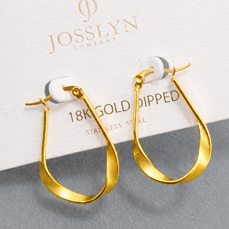18K STAINLESS STEEL HOOPS / 40E490