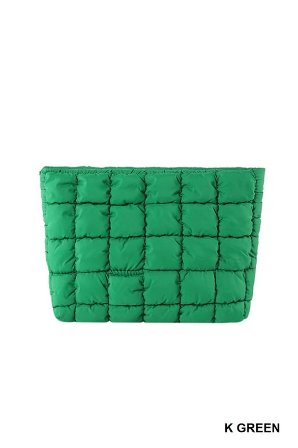 Quilted Makeup Pouch