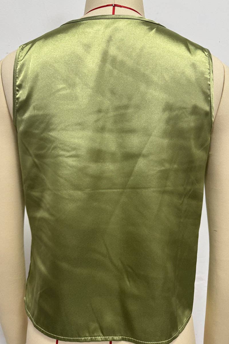 Soli Echo - Draped Sleeveless Tank Top: CHAMPAGNE / M