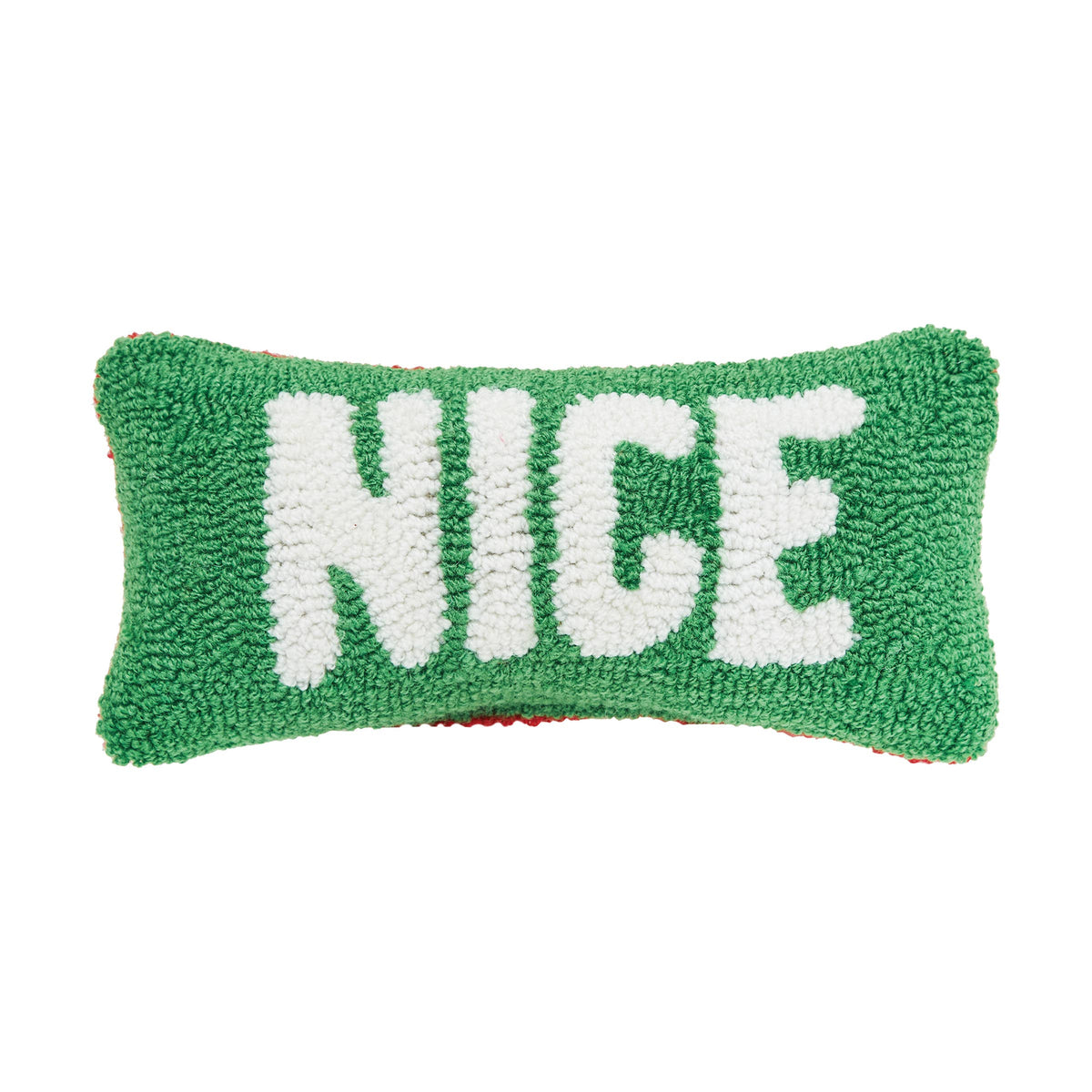 Christmas Naughty And Nice Reversible Throw Pillow