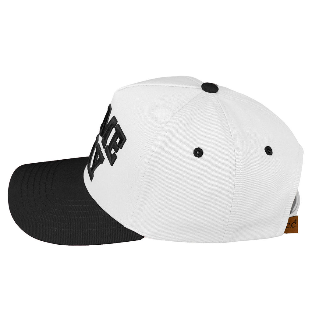 Hana - C.C GAME DAY Embroidered Cotton Baseball Cap: Black