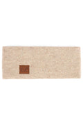 Hana - C.C Heather Knit Plain Head Wrap: Beige