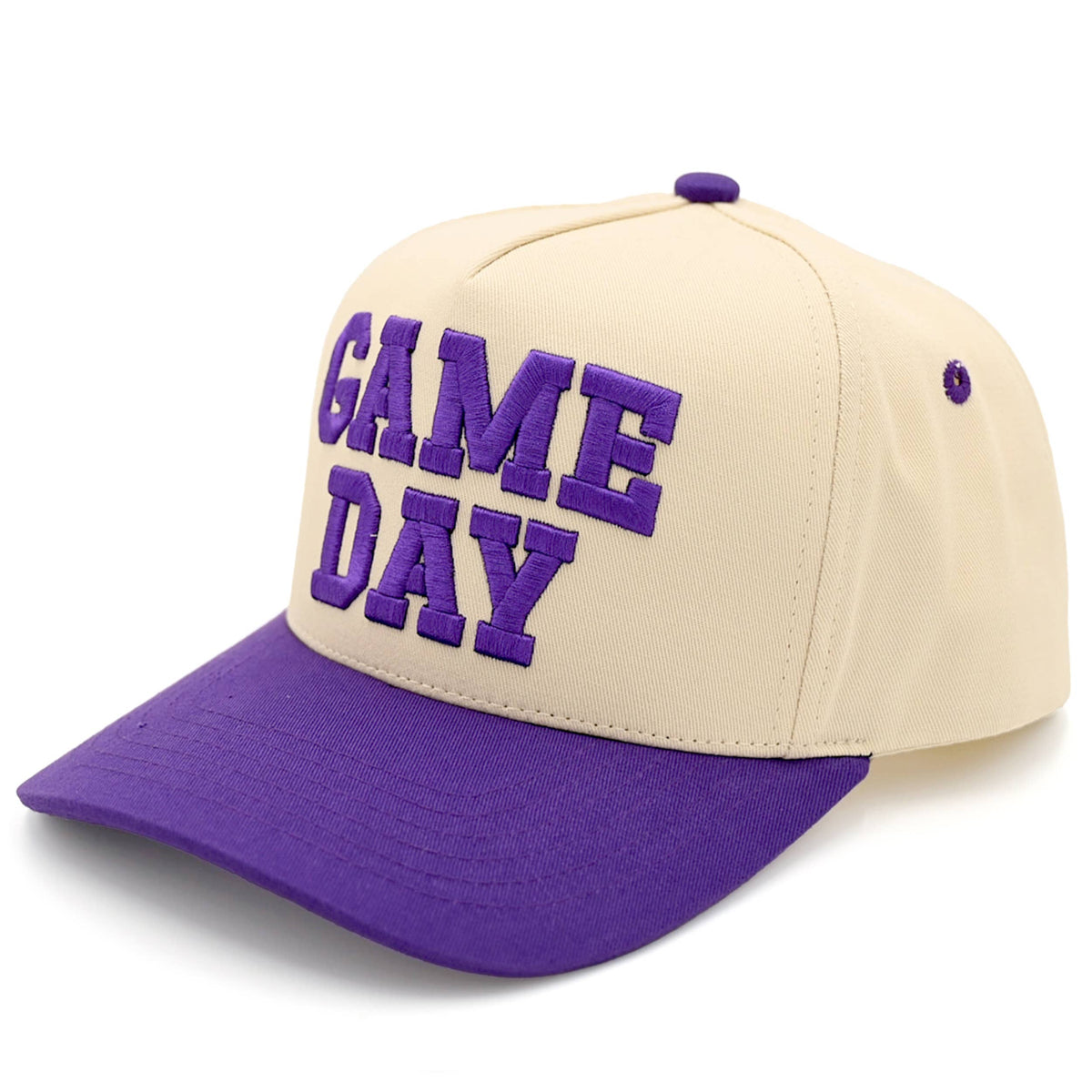 Hana - C.C GAME DAY Embroidered Cotton Baseball Cap: Dark Green