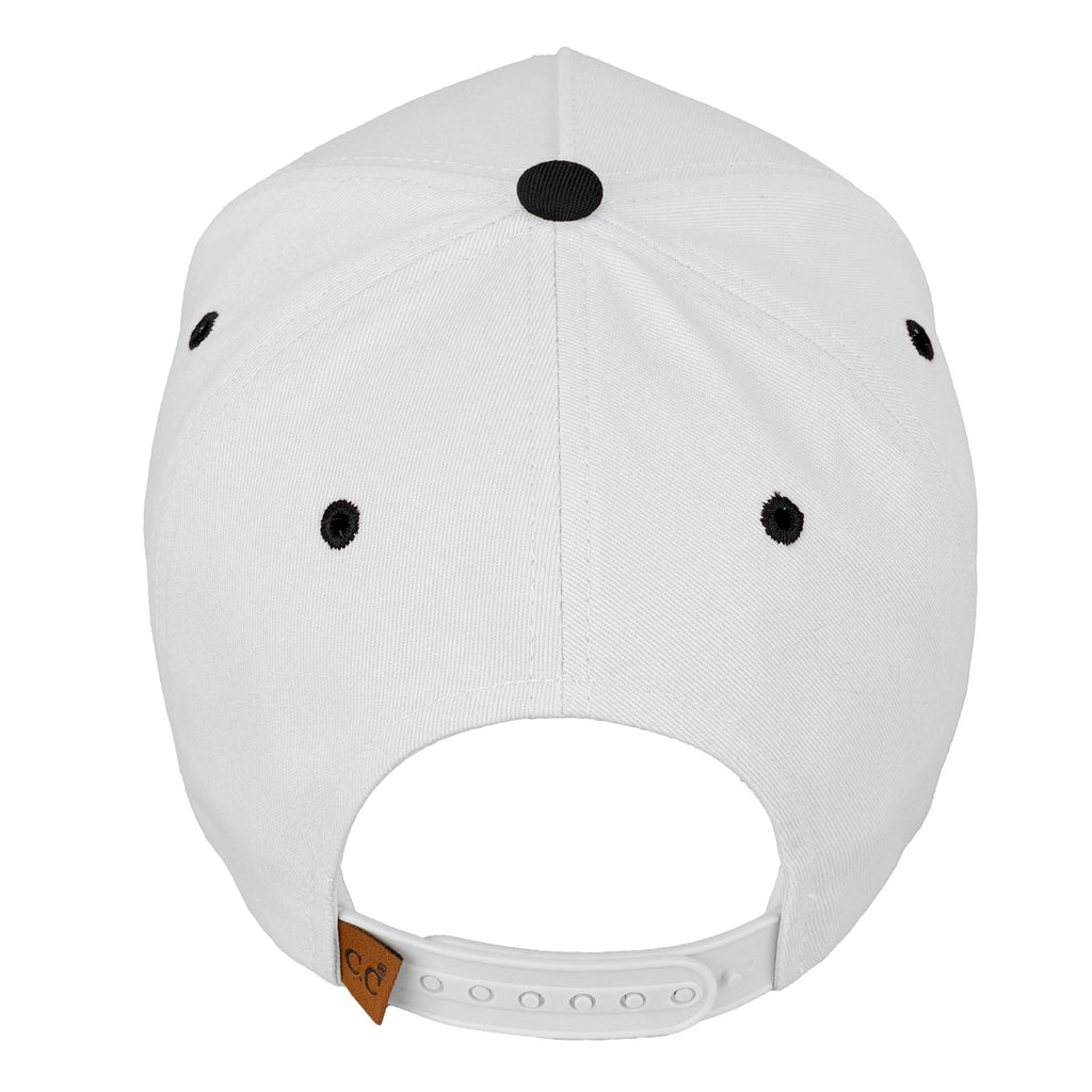 Hana - C.C GAME DAY Embroidered Cotton Baseball Cap: Black