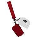 Girlie Girl Originals - DP-8162 Maroon/White Lulu Mac Double Pouch Wristlets