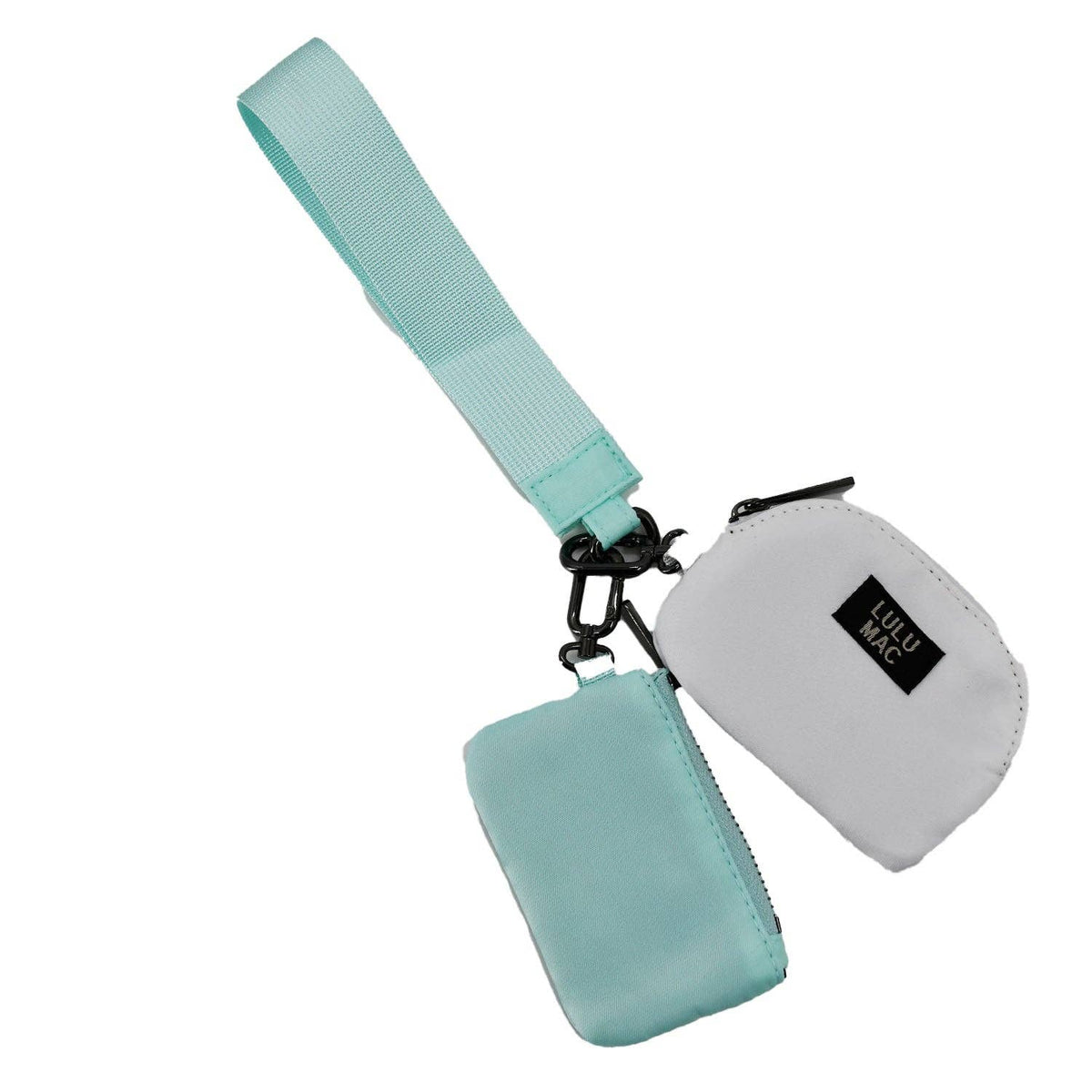 Girlie Girl Originals - DP-8162 Mint/White Lulu Mac Double Pouch Wristlets