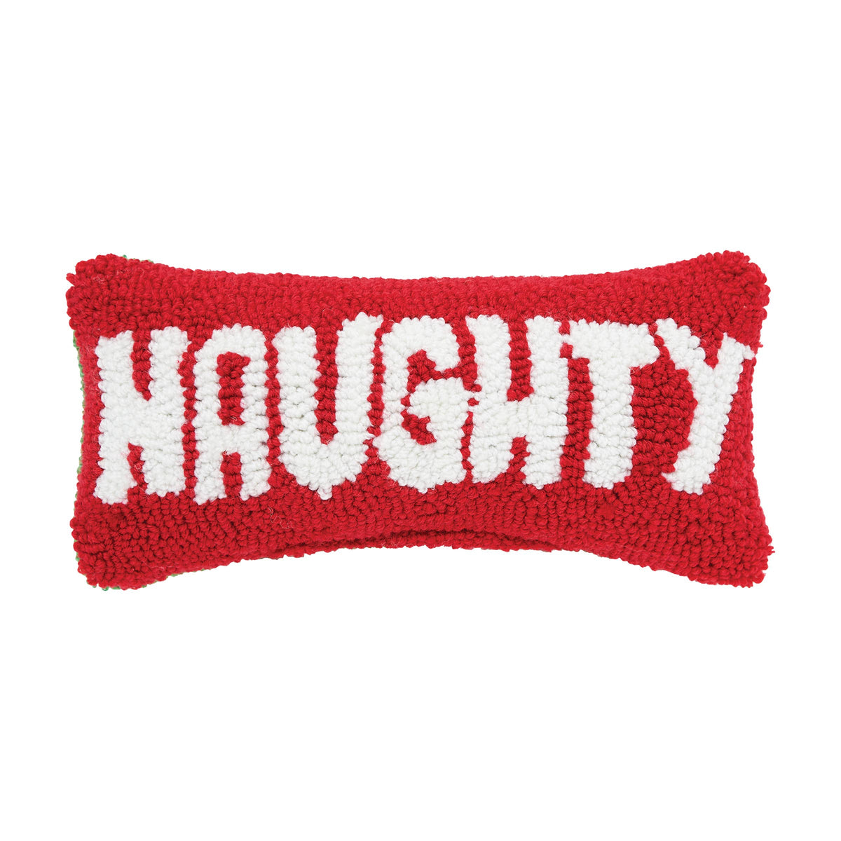 Christmas Naughty And Nice Reversible Throw Pillow