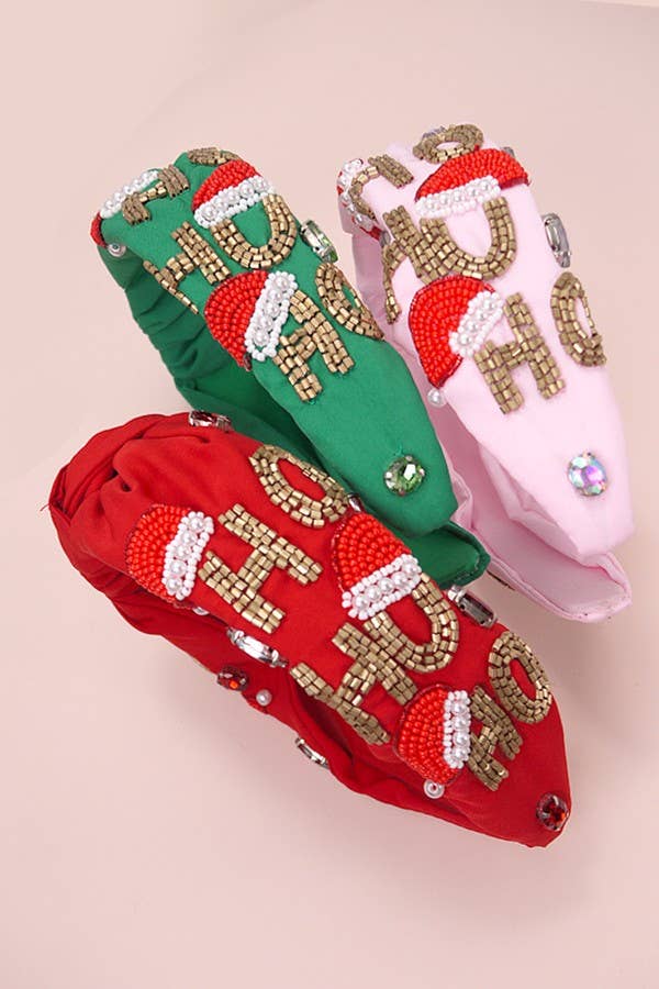 HO HO HO CHRISTMAS HEADBAND