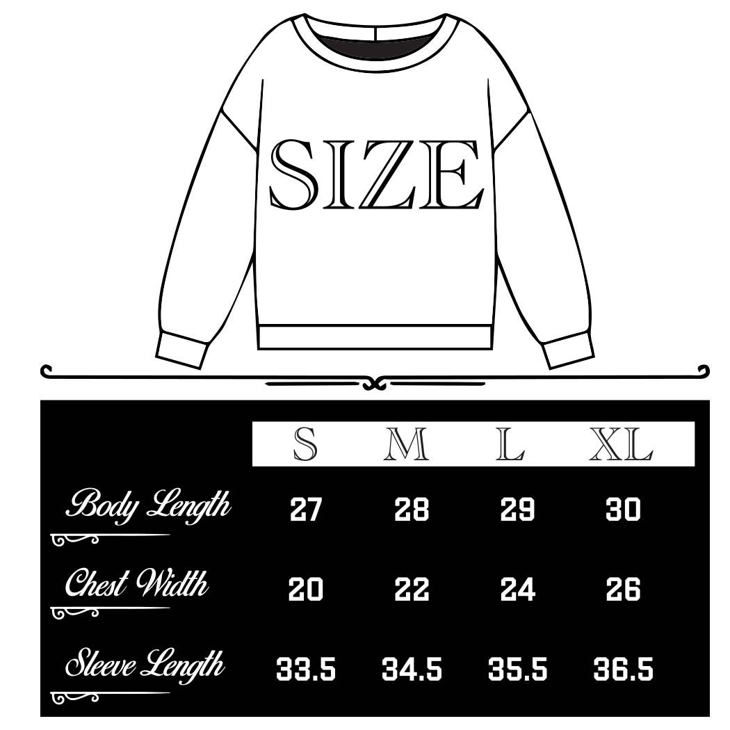 Fashion City - BLESSED Embroidered Fleece Heavyweight Sweatshirt: BLACK / L
