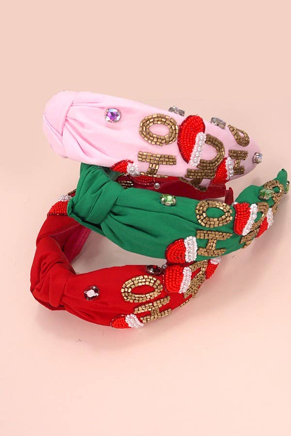 HO HO HO CHRISTMAS HEADBAND