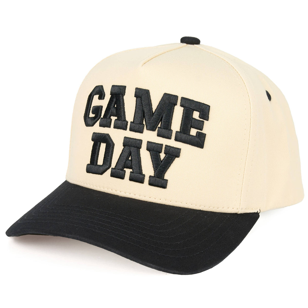 Hana - C.C GAME DAY Embroidered Cotton Baseball Cap: Dark Green