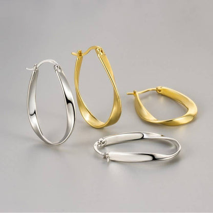 18K STAINLESS STEEL HOOPS / 40E490