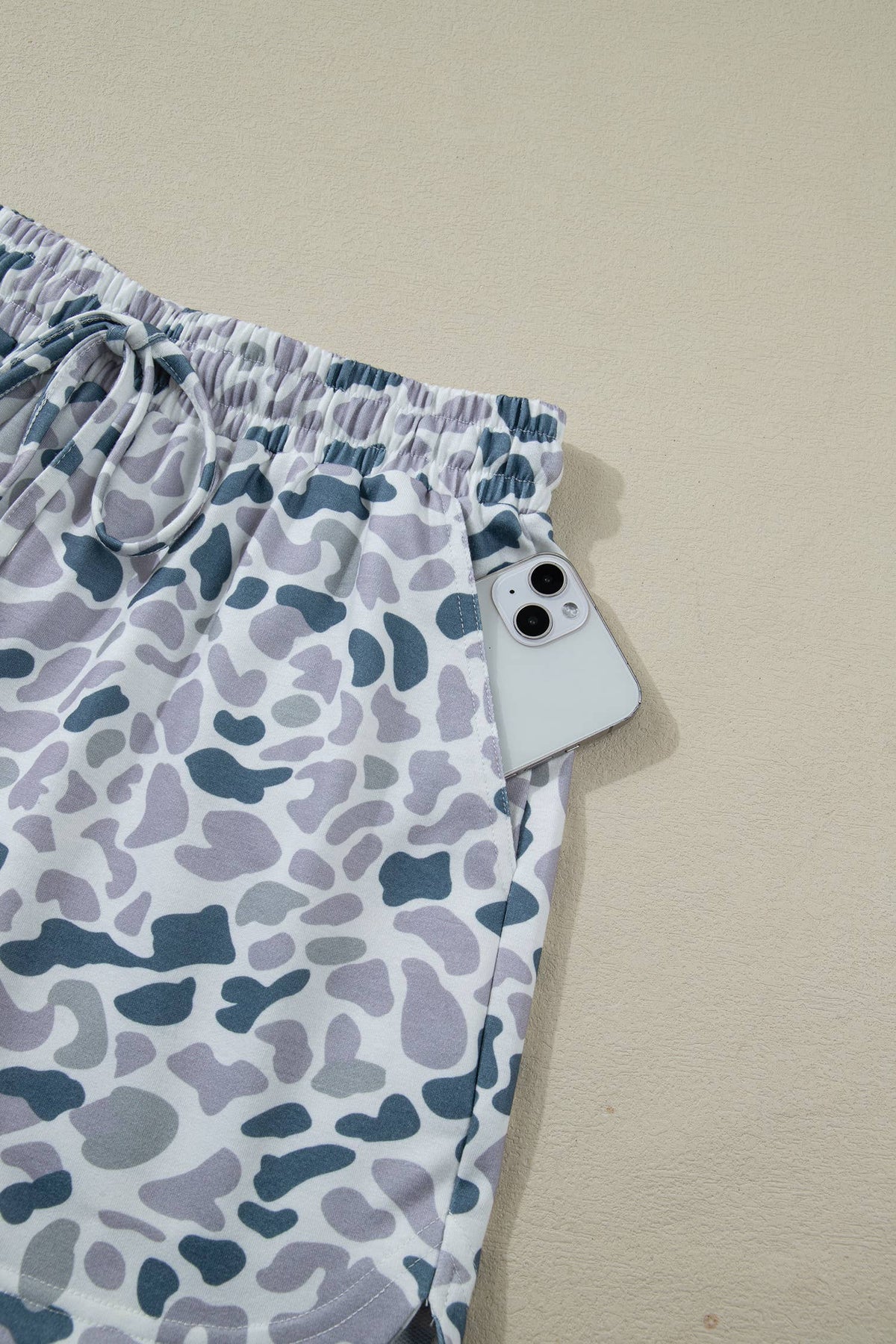 Little Daisy Closet - LDC Camouflage Short Sleeve High Waist Shift Pants Sets: Multicolour / L