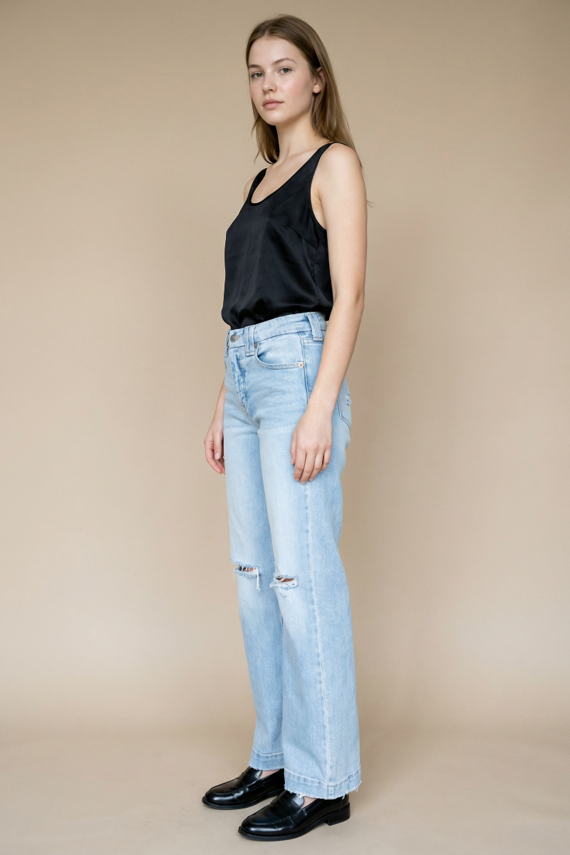ARTEMIS VINTAGE - TUMMY CONTROL HIGH RISE RELAXED STRAIGHT LEG JEANS: 3 (25)