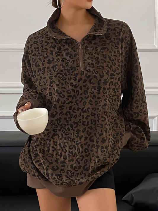 Retro LeopardSweatshirt