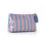 Striped Glossy Cosmetic Travel Bag