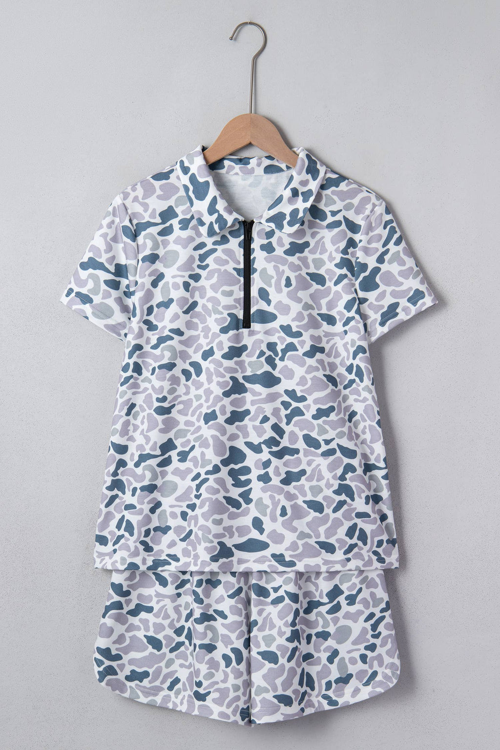 Little Daisy Closet - LDC Camouflage Short Sleeve High Waist Shift Pants Sets: Multicolour / L