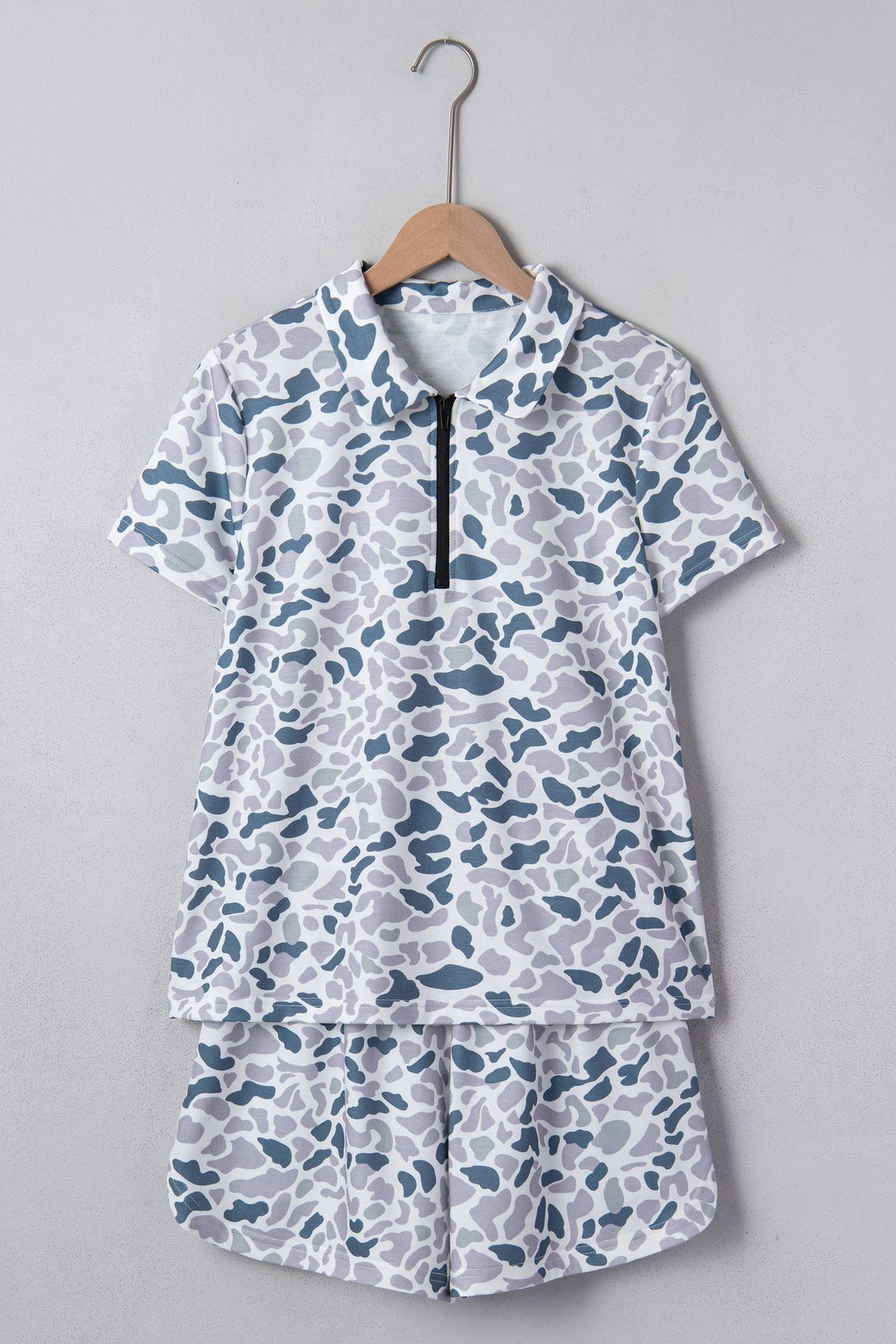 Little Daisy Closet - LDC Camouflage Short Sleeve High Waist Shift Pants Sets: Multicolour / L