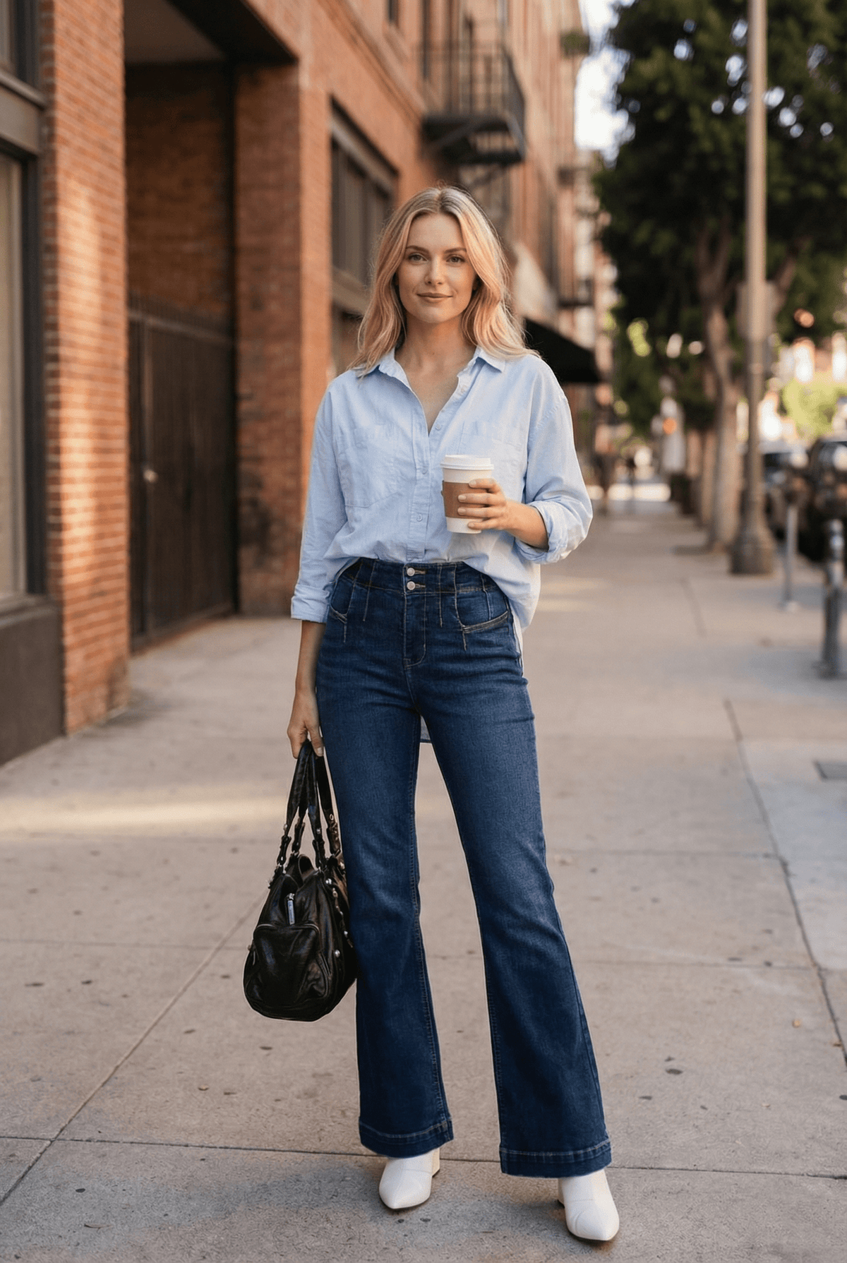 ARTEMIS VINTAGE - TUMMY CONTROL + HIP LIFTER HIGH RISE MODERN FLARE JEANS: 3 (25)
